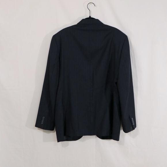 Cremieux Dillard’s Men’s Blazer 40S Navy 100% Wool Sport Coat made in Canada - Picture 7 of 9